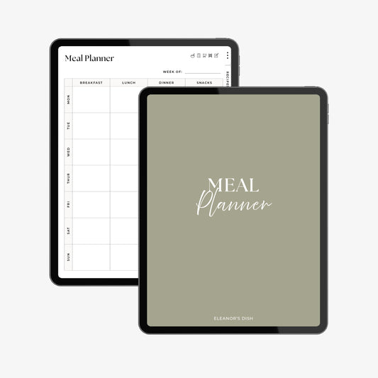 Digital Weekly Meal Planner