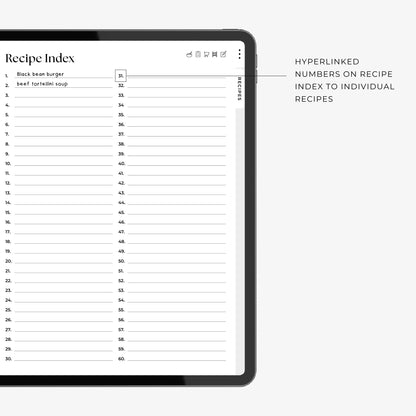 Digital Weekly Meal Planner