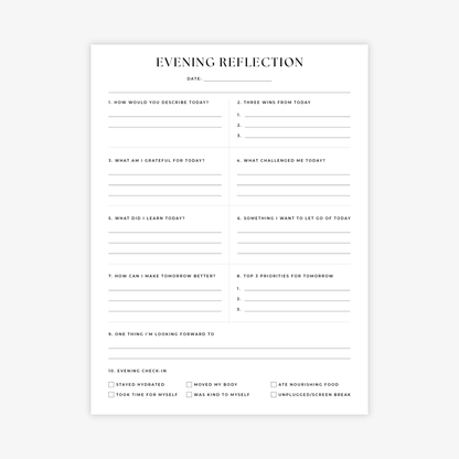 Evening Reflection Printable