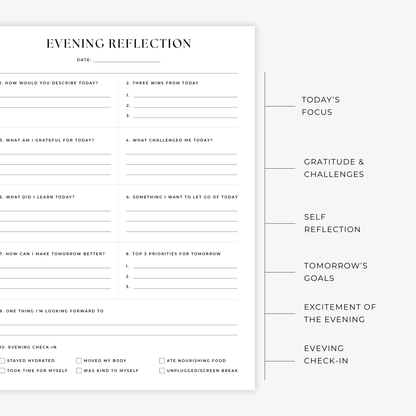 Evening Reflection Printable