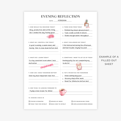Evening Reflection Printable