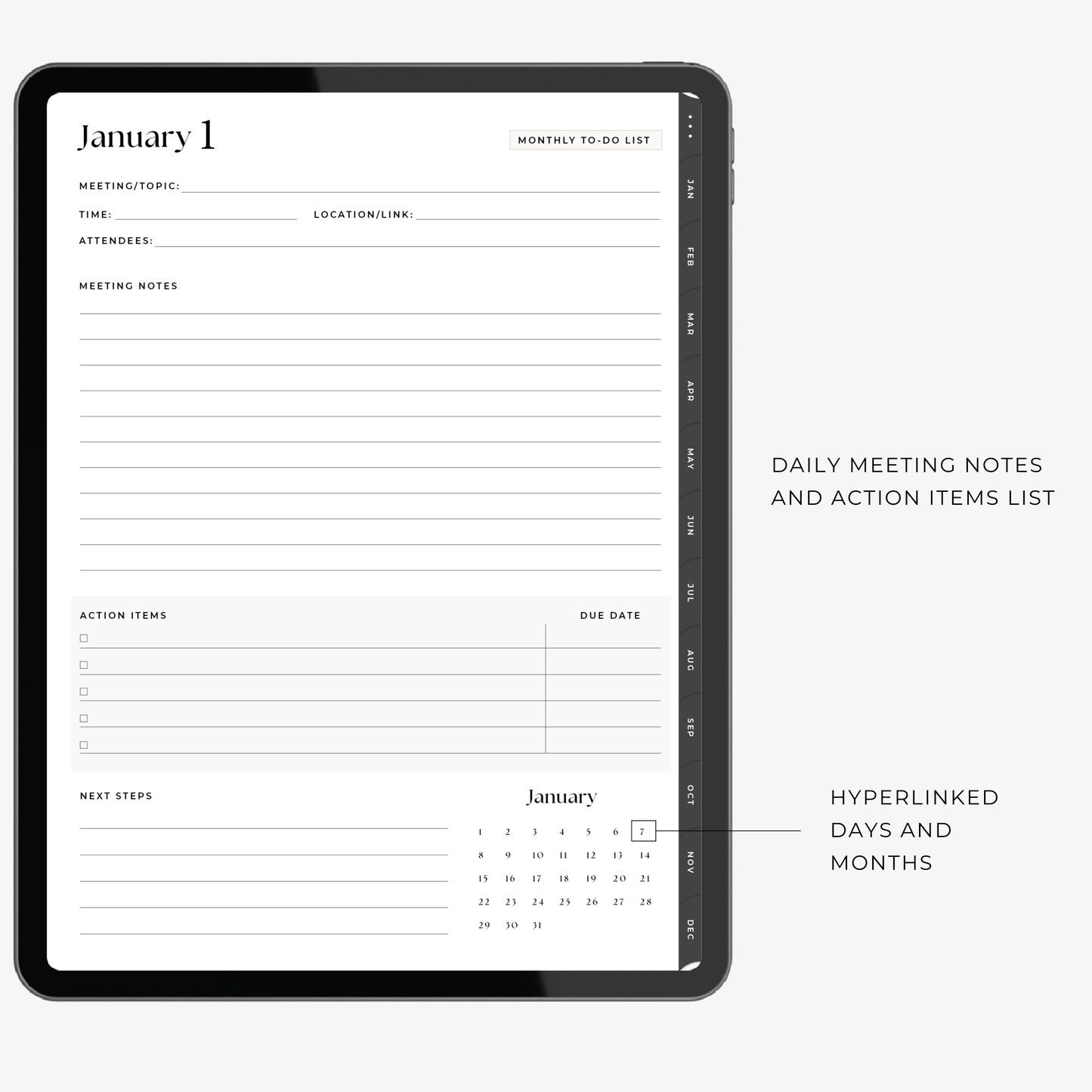 Meeting Notes Planner