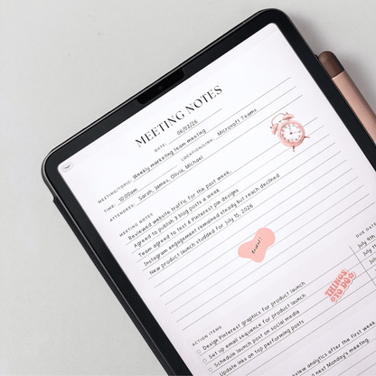 Meeting Notes Printable