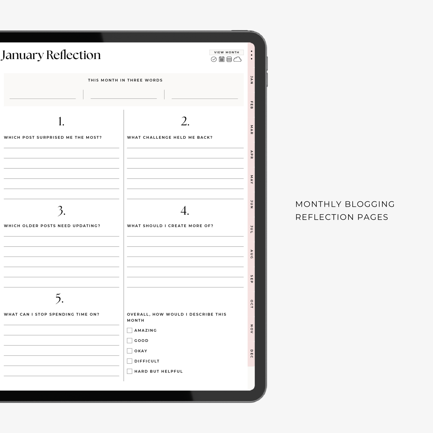 The Blogging Planner