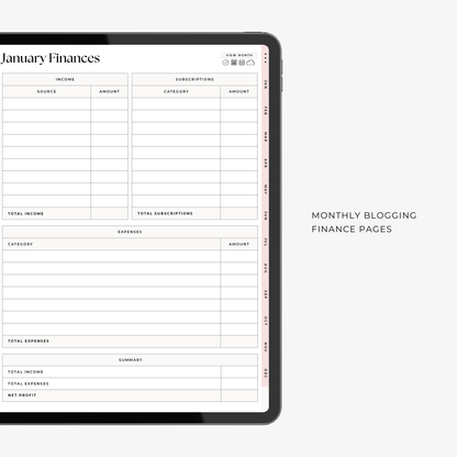 The Blogging Planner
