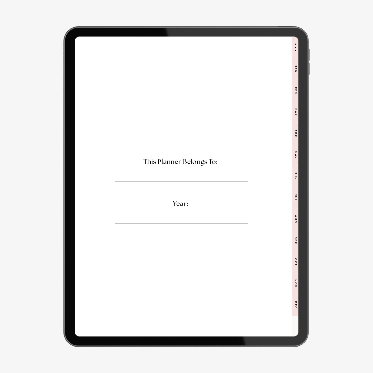 The Blogging Planner