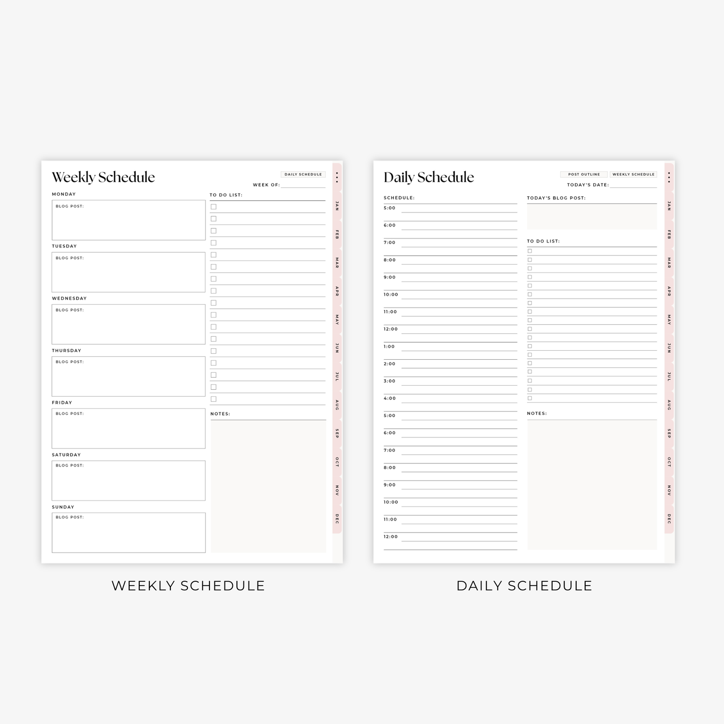The Blogging Planner