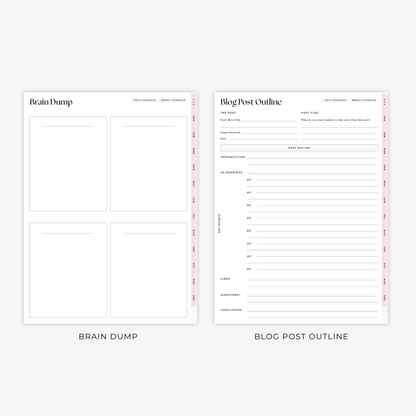 The Blogging Planner