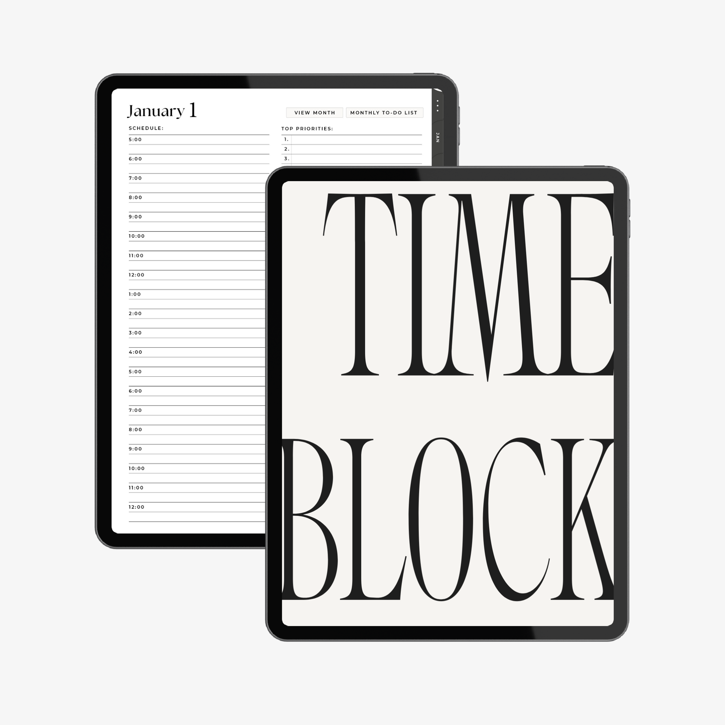 Time Block Planner