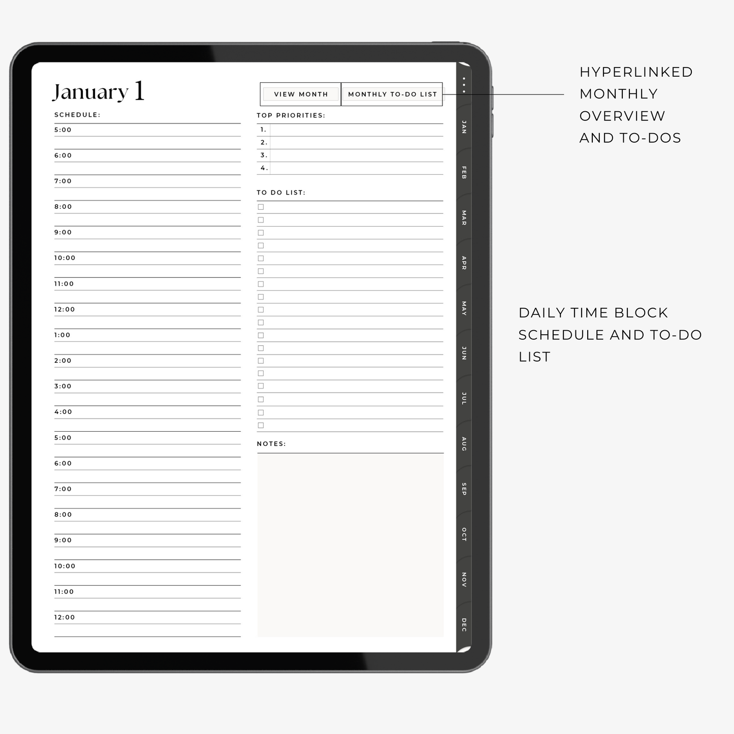Time Block Planner