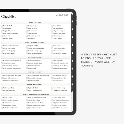 Weekly Dashboard Planner