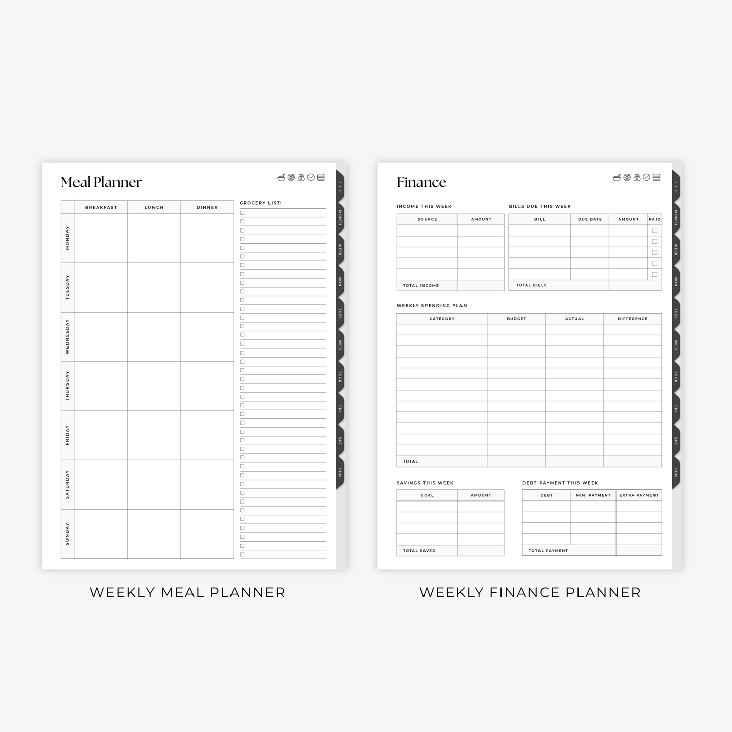Weekly Dashboard Planner