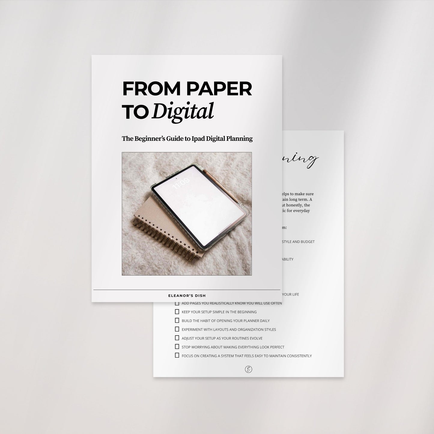 iPad Planning for Beginners
