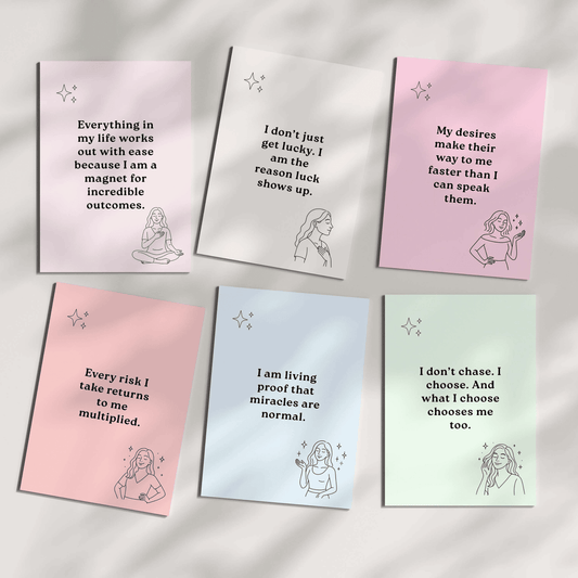 Lucky Girl Affirmation Cards