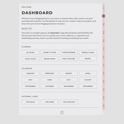 The Blogging Planner